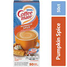 Coffee Mate Pumpkin Spice Coffee Creamer Singles Gluten Free 50 Ct Walmart Com