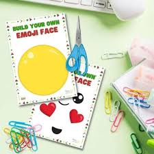 Emoji coloring pages are funny faces that express sadness, joy, anger, surprise, love. Build Your Own Emoji Face Game Free Printable Mombrite