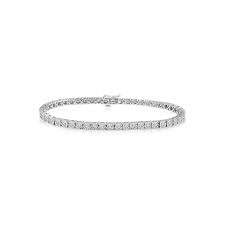 14k white gold 4ct diamond & 3ct ruby 7.25 vintage tennis bracelet (16308) $4,600.00. 1ct Tw Diamond Tennis Bracelet In 10k White Gold Ramsey S Diamond Jewelers