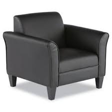 Alera Reception Lounge Sofa Series Club Chair 35 43 X 30 70 X 32 28 Black Seat Black Back Black Base Leather Club Chairs Leather Lounge Chair Leather Lounge