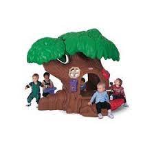 A backyard tree house with swing set that includes a climbing wall, sliding board and more! Little Tikes Tot Tree A Great Educational Toy Designed To Withstand Daily Use In High Traffic Areas And Little Tikes Toddler Playground Playground Equipment