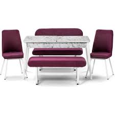 Ozer Aksesuar Milas Beyaz Mermer Acilir Masa Bank Takimi Fiyati