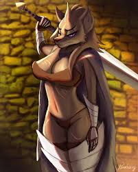 203566 - safe, artist:paradoxing5, blaidd (elden ring), canine, mammal,  wolf, anthro, elden ring, 2022, bedroom eyes, belly button, bikini, black  nose, breasts, cape, clothes, detailed background, digital art, ears,  eyelashes, female, fur,