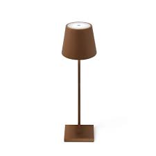 Led Tisch Akkuleuchte Qutarg Fur Aussen Ip54 Dimmbar Braun 67467