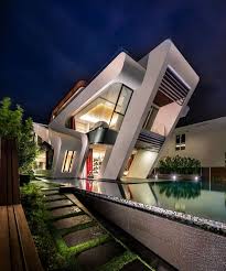 Naturstein Fussboden Wande In Der Villa Mistral In Singapur Dekorationen Ideen Maison D Architecture Architecture Moderne Maison De Luxe