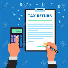 If you wish to compute your tax liabilities after completion and filing of your tax return, the. Businessman Hands Holding Pen Calculating And Filling Out Income Tax Return Form Man Files A Refund Document Submitting Of Declaration Document Taxpayer Vector Illustration Royalty Free Cliparts Vectors And Stock Illustration Image