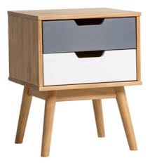 Chevet 2 Tiroirs Hampton Blanc Et Pin Massif But En 2020 Bois Massif Tiroir Chevet