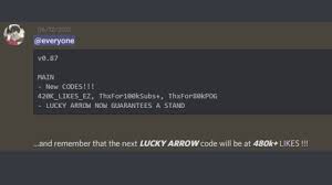 Maybe you would like to learn more about one of these? Yba Clickbaiting With The Lucky Arrow Code Misc Sundry