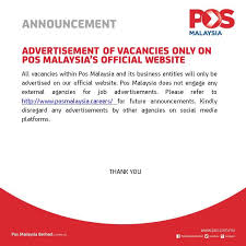Jawatan kosong di pos malaysia 2019| permohonan dibuka kepada warganegara malaysia (lelaki) yang berkelayakan. Pengumuman Iklan Jawatan Kosong Pos Malaysia Berhad Facebook