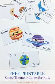 Printable Space Themed Games Solar System For Preschoolers Space Activities Preschool Space Activities For Kids Space Theme Preschool