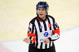 Referee Daniel Piechaczek, GER, EV Zug SCL Tigers, National League, Ice  Hockey