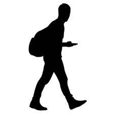 We upload amazing new content everyday! Man Walking Silhouette Bag If You Find This Image Useful You Can Make A Donation To The Artist Vi Silhouette Illustration People Illustration Silhouette