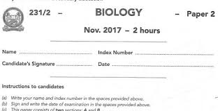 Kcse Biology Paper 2 2017 Exam Questions With Answers Knec Past Paper Muthurwa Com Past Papers This Or That Questions Chemistry Paper