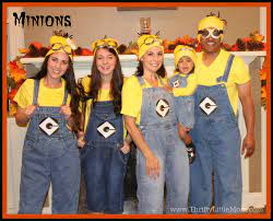 Make Your Own Family Costumes Minion Halloween Costumes Diy Minion Costume Minion Costumes