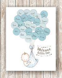Baby Shower Guest Sign In Guest Book Alternative Baby Boy Etsy Baby Shower Guest Baby Shower Guest Book Alternative Baby
