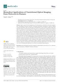 Download free books in pdf format. Pdf Biomedical Applications Of Translational Optical Imaging From Molecules To Humans