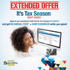 More specialized credit card offers can instantly be found online vs what you get in the mail. First Global Bank Extended Offer Pay Your Taxes Online And Earn Cashback With A Specialized Credit Card For Tax Purposes Enjoy No Annual Fees For The 1st Year If You