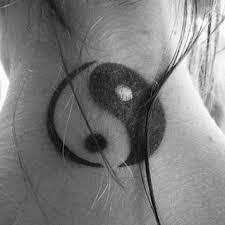 Yin Yang Tattoo Theres A Good Thing In Every Bad Thing And A Bad Thing In Every Good Thing Neck Tattoo Yin Yang Tattoos Ying Yang Tattoo