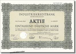 Ikb deutsche industriebank ag / key word(s): Ikb Industriekreditbank Aktiengesellschaft Altes Aktien Design Tolle Optik