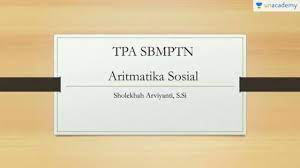 Rangkuman materi, contoh soal aritmatika sosial & pembahasan smp. Tpa Sbmptn Aritmatika Sosial Matematika Sbmptn Un Sma Youtube