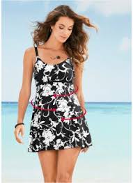 Taglie forti size a pois girocollo casual lungo abiti svasati taglie forti abiti (30345559133). Abiti Da Bagno Eleganti E Discreti Online Su Bonprix