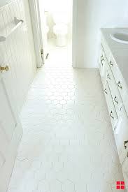 Painted Floor Tile Bathroom Makeover