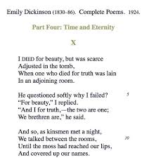 Emily Dickinson S Poetry I Died For Beauty But Was Scarce Emily Dickinson Poetry Emily Dickinson Poem A Day