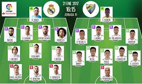 Liga de campeones | el real madrid se pone el mono de trabajo en anfield y estará en semifinales. Official Line Ups Real Madrid Vs Malaga