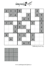 Keeping the mind active and engaged prevents boredom and helps keep the brain healthier. Sudoku Puzzles To Print Has Free Printable Sudoku Puzzles