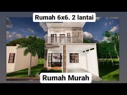 Dengan mahalnya harga tanah dan bangunan maka peluang kita memperoleh lahan juga semakin kecil, semakin luas lahan. Desain Rumah Ukuran 6x6 2 Lantai 3 Kamar Rumah Murah Youtube