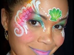 tag rainbow and split cake face painting demo mermaid face paint face painting face painting halloween
