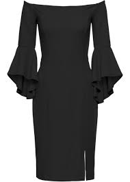 Abito Con Spalle Scoperte E Maniche A Campana Nero Bodyflirt Boutique Acquista Online Bonprix It