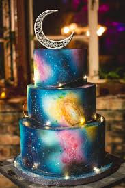 Birthday Bjs Themed Cake Options Eclectic Galaxy Print Wedding Cake Astronomy Theme Moon Cake Topper Creatrix Photography W Galaxy Cake Cake Topper Wedding Monogram Monogram Wedding Cake