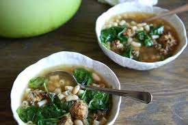 Italian Wedding Soup With Turkey Meatballs Recipe Recipes Italian Wedding Soup Soup And Sandwich