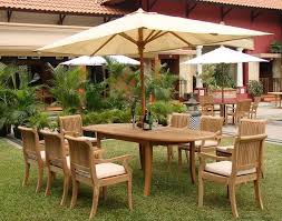 Grade A Teak 94 Wood Oval Outdoor Dining Table Patio Table