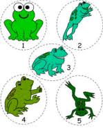 Five green and speckled frogs, sat on a mossy log, eating some most delicious bugs. Five Green And Speckled Frogs Felt Board Characters
