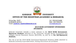 Below is a guide on how you can access the result: How To Download Kabarak University Kuccps 2020 2021 Admission Letters Kuccps Admission List Jambo News