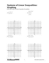 Graphing Systems Of Linear Inequalities Edboost
