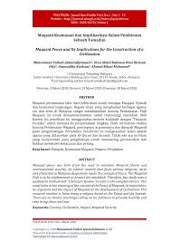 Agama berperan dalam membentuk pribadi insan kamil disamping juga membentuk masyarakat yang ideal, agama menitik beratkan pembentukan moral dan spiritual sesebuah masyarakat tetapi tidak lupa juga membangun tamadun dan membina. Pdf Maqasid Keamanan Dan Implikasinya Dalam Pembinaan Sebuah Tamadun