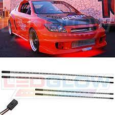 Amazon Com Red Led Slimline Underbody Underglow Kit Automotive Green Led Red Led Car
