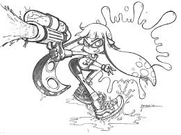 Go from kid to squid and battle with ink, or in this case, crayons. Splatoon Coloring Pages Coloring Home