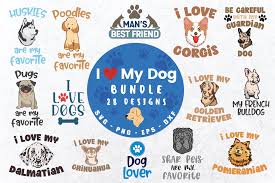 Weekly free svg cut file diy craft inspirations & videos 👇🏼✨click this link for more✨👇🏼 smart.bio/freesvgcaluyadesign. I Love My Dog Bundle Graphic By Graphipedia Creative Fabrica