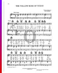 The yellow rose of texas is a traditional folk song. The Yellow Rose Of Texas Noten Klavier Gesang Gitarre Pdf Download Streamen Oktav