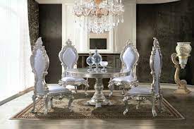 Traditional Classic European Victorian Luxurious Dining Set Traditional Dining Tables Round Dining Table Sets Dining Table