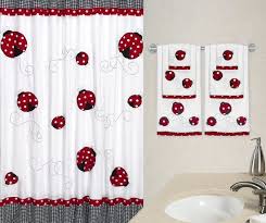 Ladybug Fabric Bath Shower Curtain For Girls Ladybug Bedroom Decor Ladybug Bedroom Sweet Jojo Designs