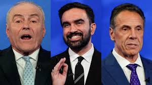 Mamdani, Cuomo and Sliwa spar over housing, city noise and Trump