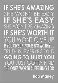 Bob Marley If She S Amazing Word Typography Words Inspiring Quote Ebay