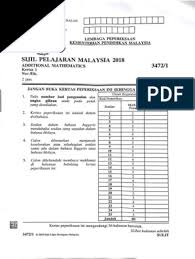 Selepas menamatkan sijil pelajaran malaysia (spm) tentu ramai yang buntu memilih ke mana hendak melanjutkan pengajian. Additional Mathematics Spm Paper 1 2018 Teaching Mathematics Logic