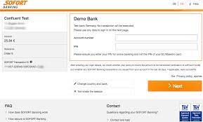 Sell with direct bank transfer. Sofort Banking