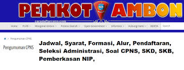 Jadwal Dan Lokasi Tes Skd Cpns Kota Ambon 2019 2020 Soal Skd Skb